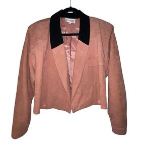 Vintage Blazer with Black Collar
